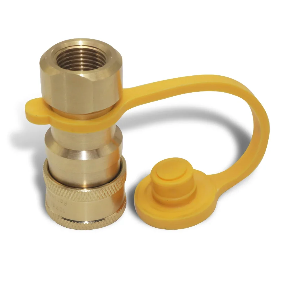 Propane Hose Quick Connector - 3/8" Gas Tank, Inflation Connector, American Standard Thread