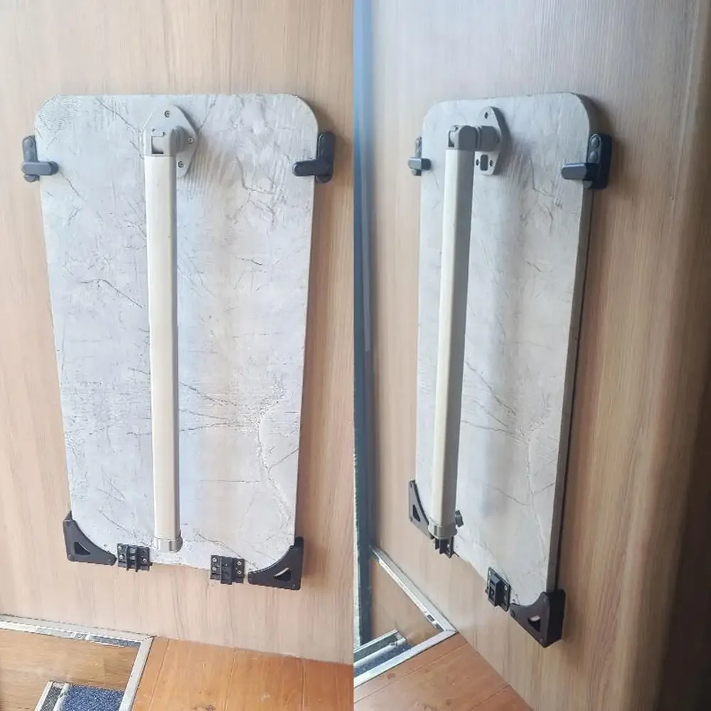 Auto-Hide Table Legs for Travel Trailers and RVs - Folding Outdoor Table Board with Buckle Cabinet Tools and Complete Table Assembly - Model Number: [Insert Model Number Here]