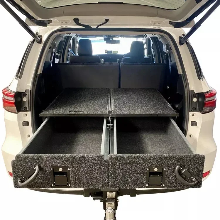 100KG Max Load Capacity Rear Cargo Storage Drawers for Vehicles - Model: BF-B5 2 Drawer Kit