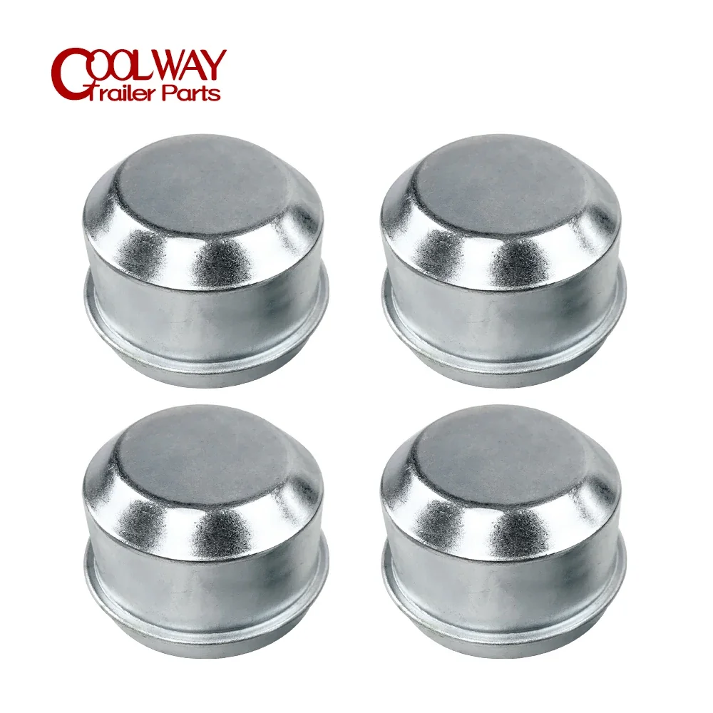 4pcs 45mm Metal Dust Caps Wheel Hub Trailer Bearing Grease Covers for Caravans Boats RVs