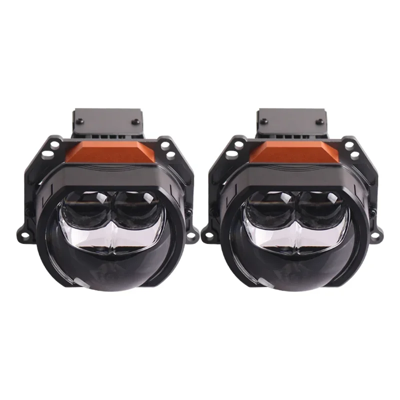 Sanvi A11S Double Direct Dual Lens 3 Inch Square Projector LED Headlight 58-64W Car Lamp