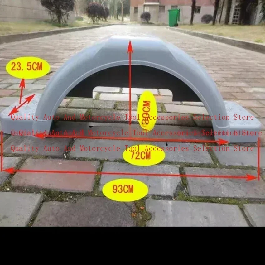 Plastic Trailer Mudguard BLACK 13"-15" Wheels with Mudflap Fender, Trailer Accessories