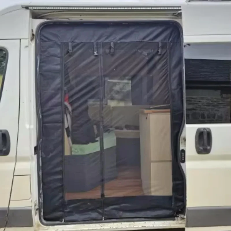 RV Side Door Magnetic Mosquito Net Screen for Fiat Ducato, Peugeot Boxer, Citroen Relay (2006+) Easy Install RV Accessories