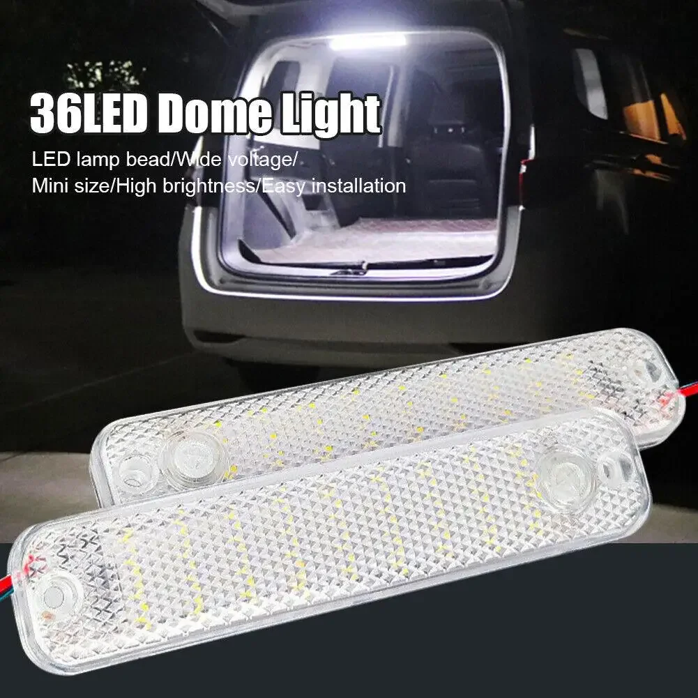 Car LED Dome Light 36LED 12V-85V, Truck Interior Light with Night Reading Ceiling Light for RV, Motorhomes, Marine - Y7K1