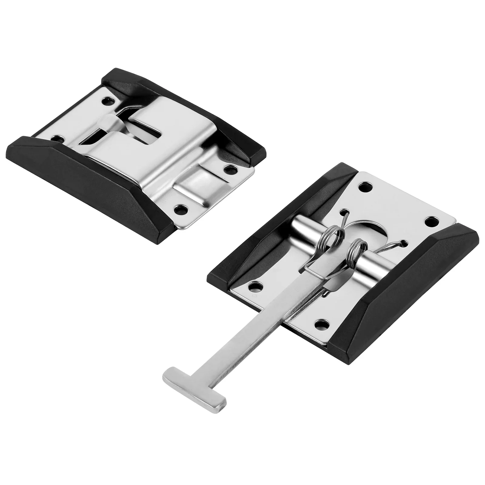Heavy Duty T-Style Door Holder Metal Catch Latch for Vans and RVs - Carbon Steel Construction Let me know if you need help with any other product titles!