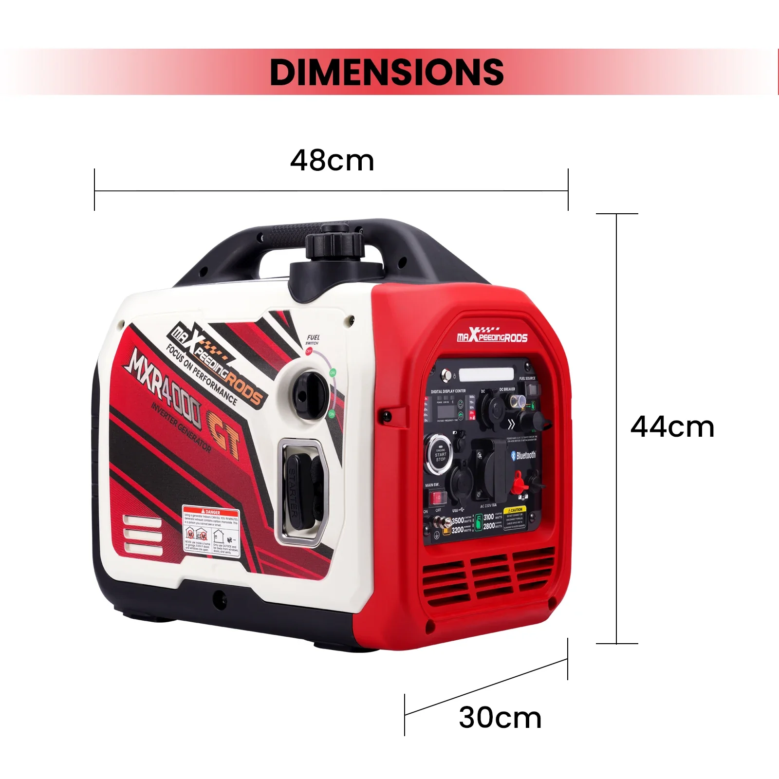 3500W Dual Fuel LPG Inverter Generator - Portable Power Solution for Emergencies