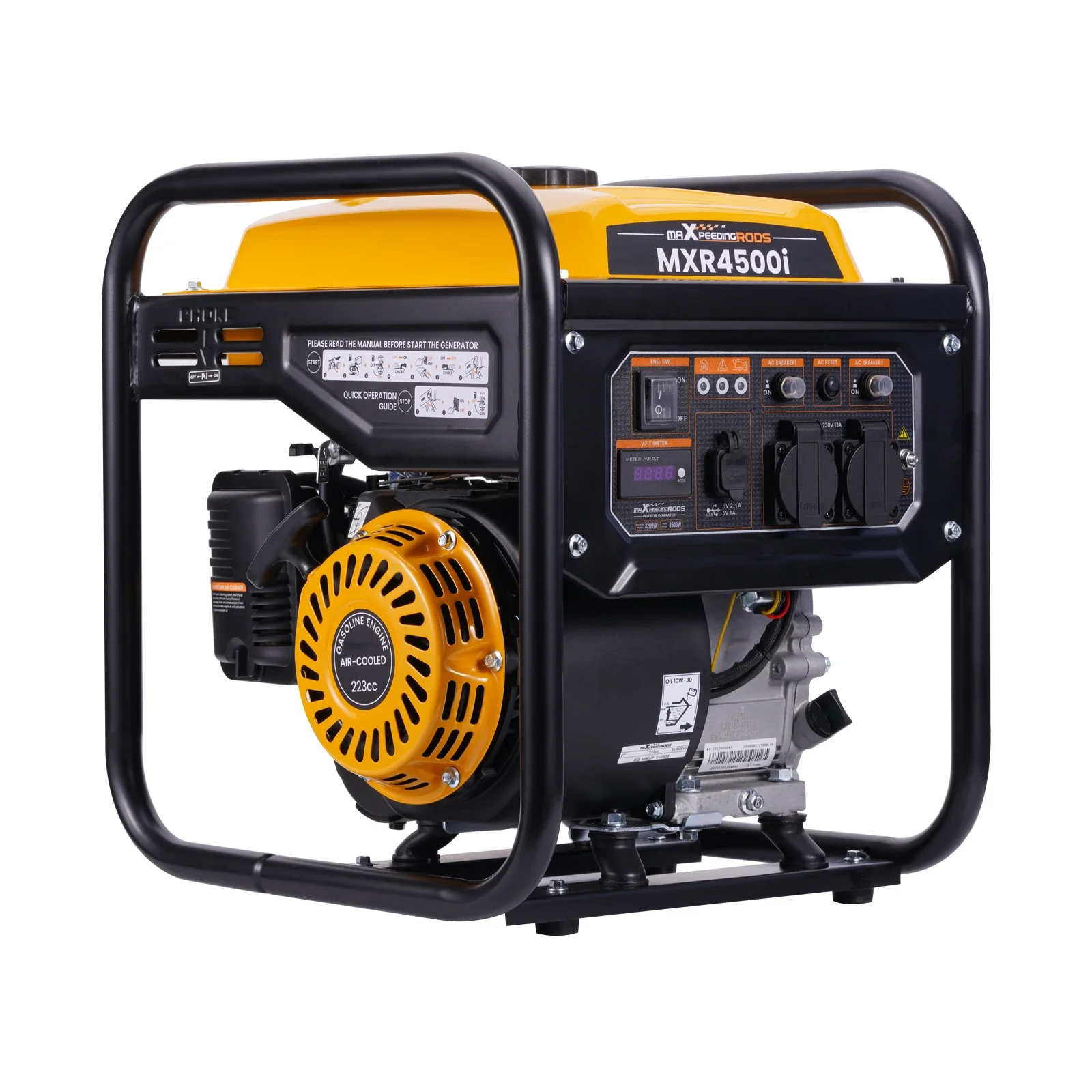 500W Inverter Generator Petrol 4-Stroke Engine for Camping, Garden, and RV 26KG