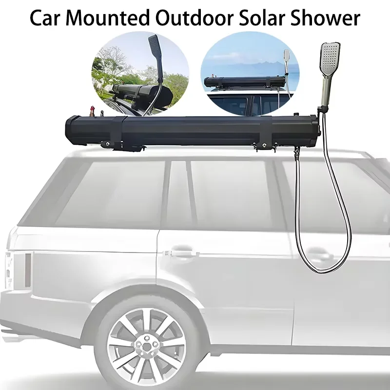 10L Portable Car Rooftop Shower System Off-Road Mobile Camping Shower Tank