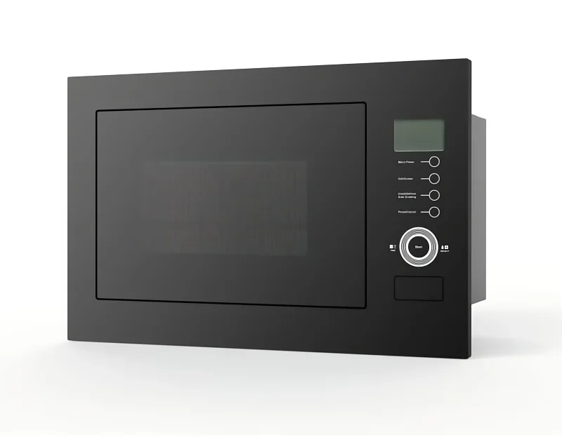 RV Digital Microwave 23L Built-in Oven with LED Menu Display & Stainless Steel Inner Grille, Grill, Thawing, Barbecue Capabilities for RV, Yacht & Home