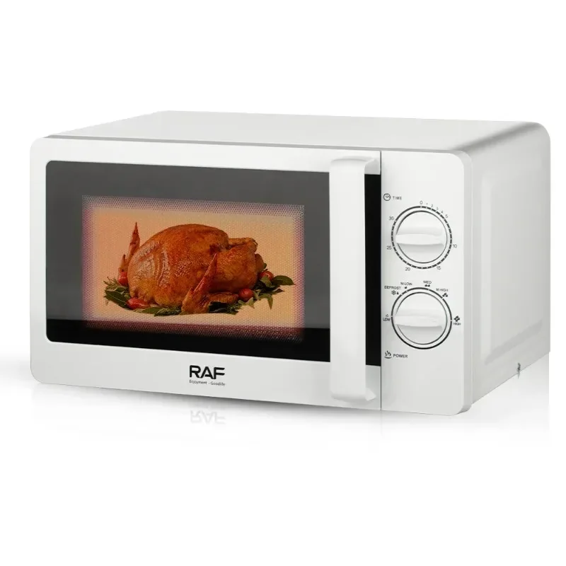 20L 700W Portable RV Microwave Oven, 110V/220V, Knob Switch Control