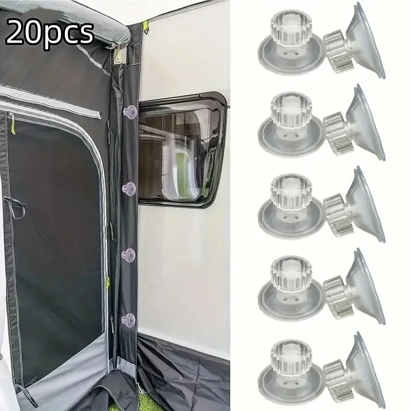 10/20pcs 45mm High Grip Awning Suction Cup Fixing Pads for Caravan, Motorhome, RV