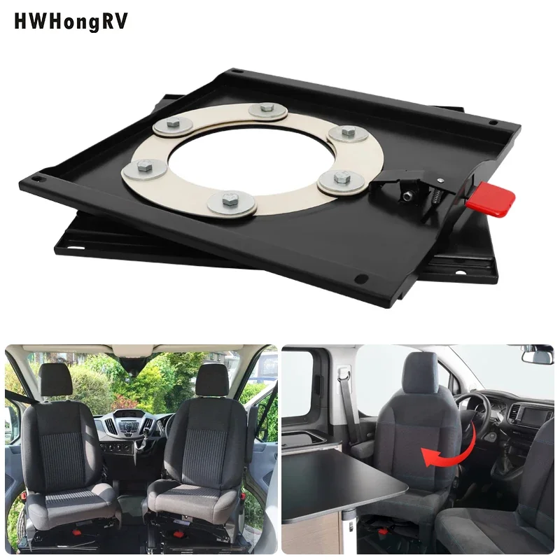 HWHONGRV Manual Swivel Base Business Car Console for VW T5 T6 Driver/Passenger Side Original Seats