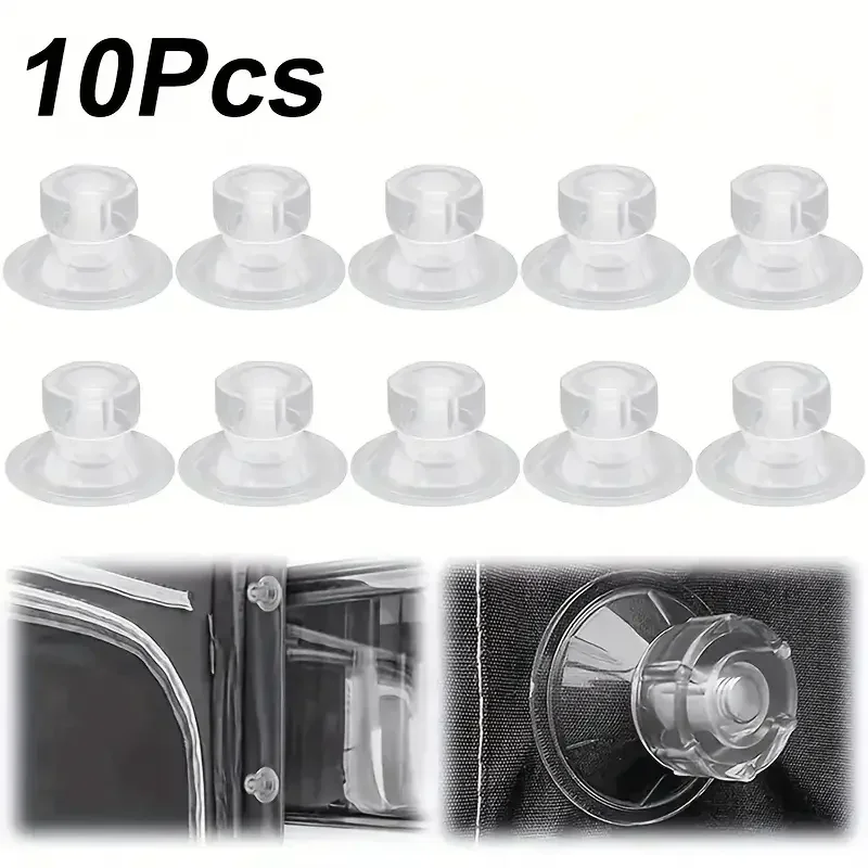 10PCS High-Grip Awning Suction Cup Fixing Pads for Caravan, Motorhome & Campervan Secure Organizer with Suction Cup Anchors & Hooks (RV Accessories)