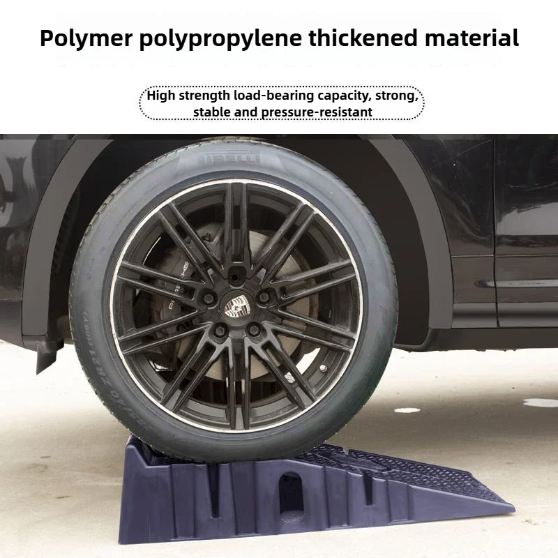 1 Pair Black Heavy Duty Car Ramps 900mm (2500KG Capacity) Anti-Slip Working Ramp for Oil Change & Repair