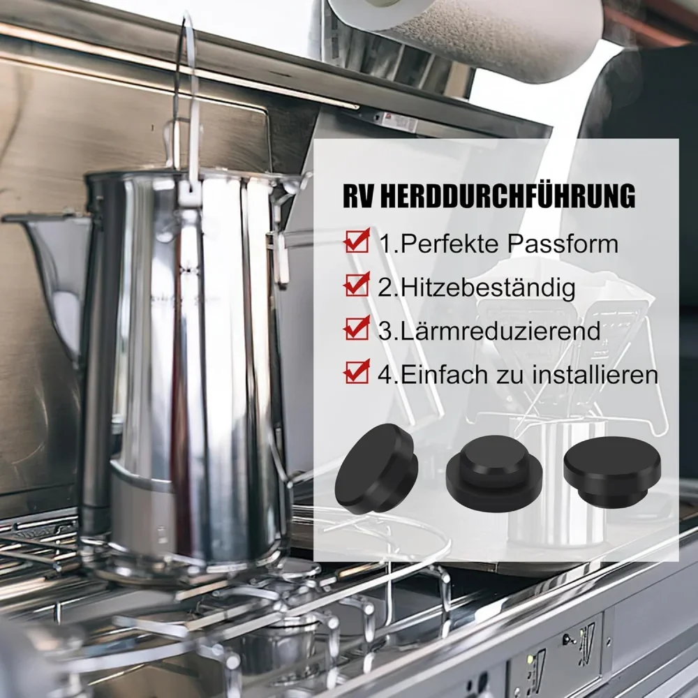 16PCS Rubber Plugs for Dometic, SMEV, Thetford Gas Stove Holders Rubber Cover Caps RV Accessories Let me know if you need help with any other product titles!