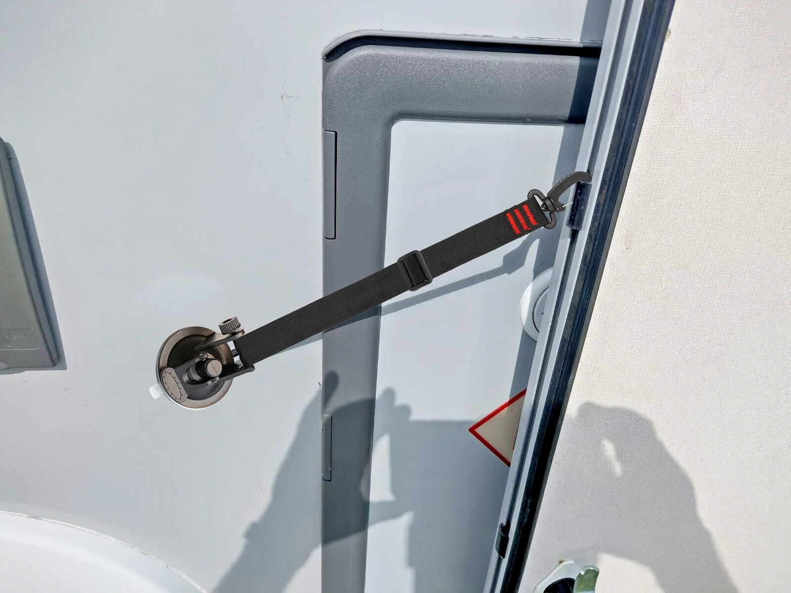 Door Retainer Strap Stop for Caravan & Motorhome Doors - 1 Pcs - Prevents Doors from Flying Shut in the Wind - Indoor/Outdoor Camping Car Accessory