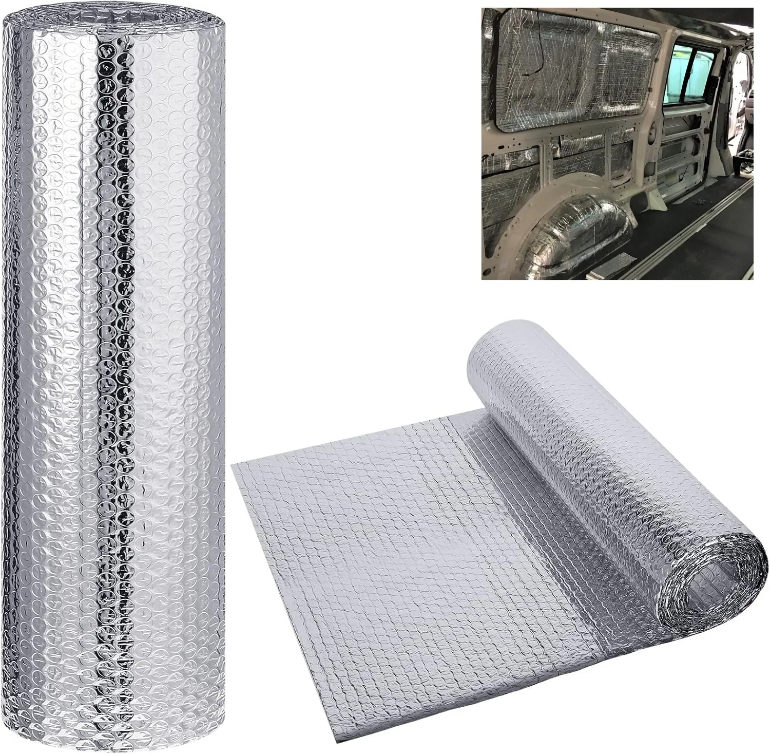 10M RV Door Thermal Insulation and Waterproof Vapor Bubble Aluminium Film Motorhome Caravan Interior Protection Accessories