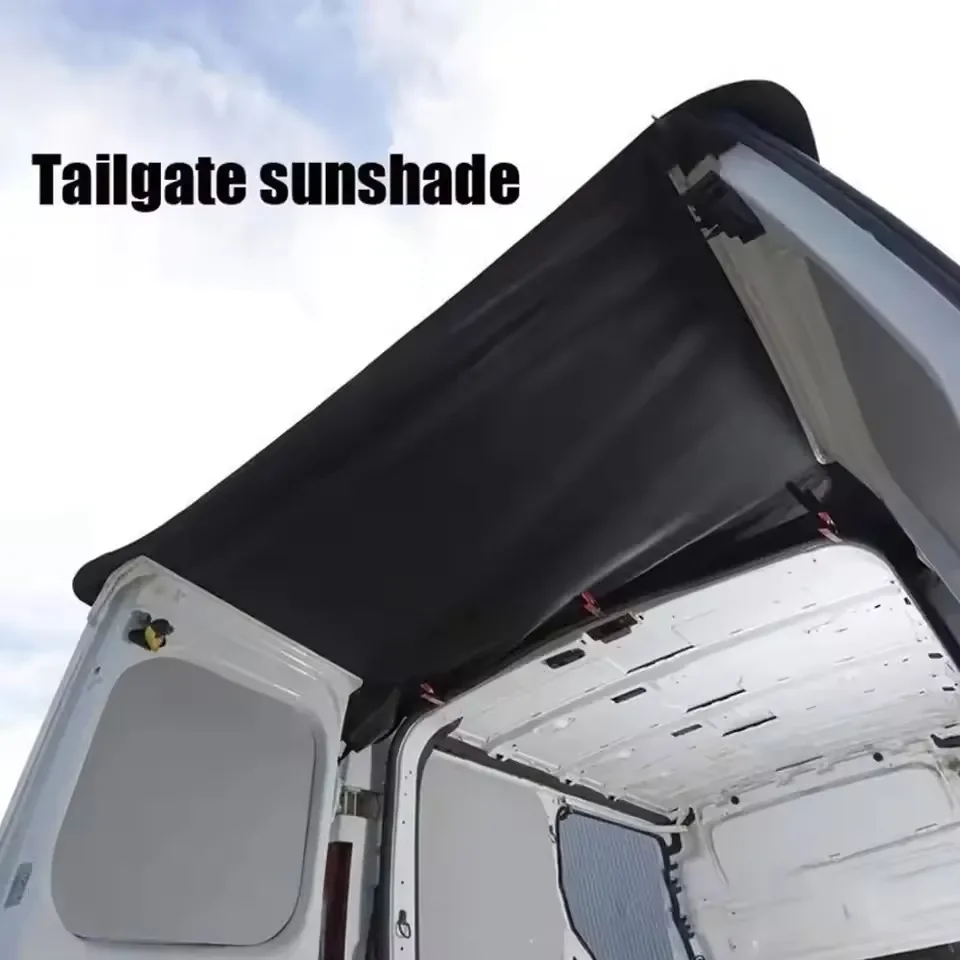 RV Rear Barn Door Awning Cover 420D Durable Waterproof Sunshade for Vauxhall Vivaro Van