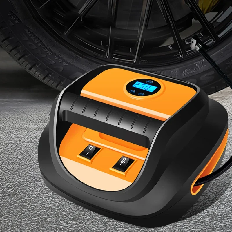 Wireless 12V Digital Automatic Tire Inflator - Portable Cordless Mini Air Pump for Car Tires