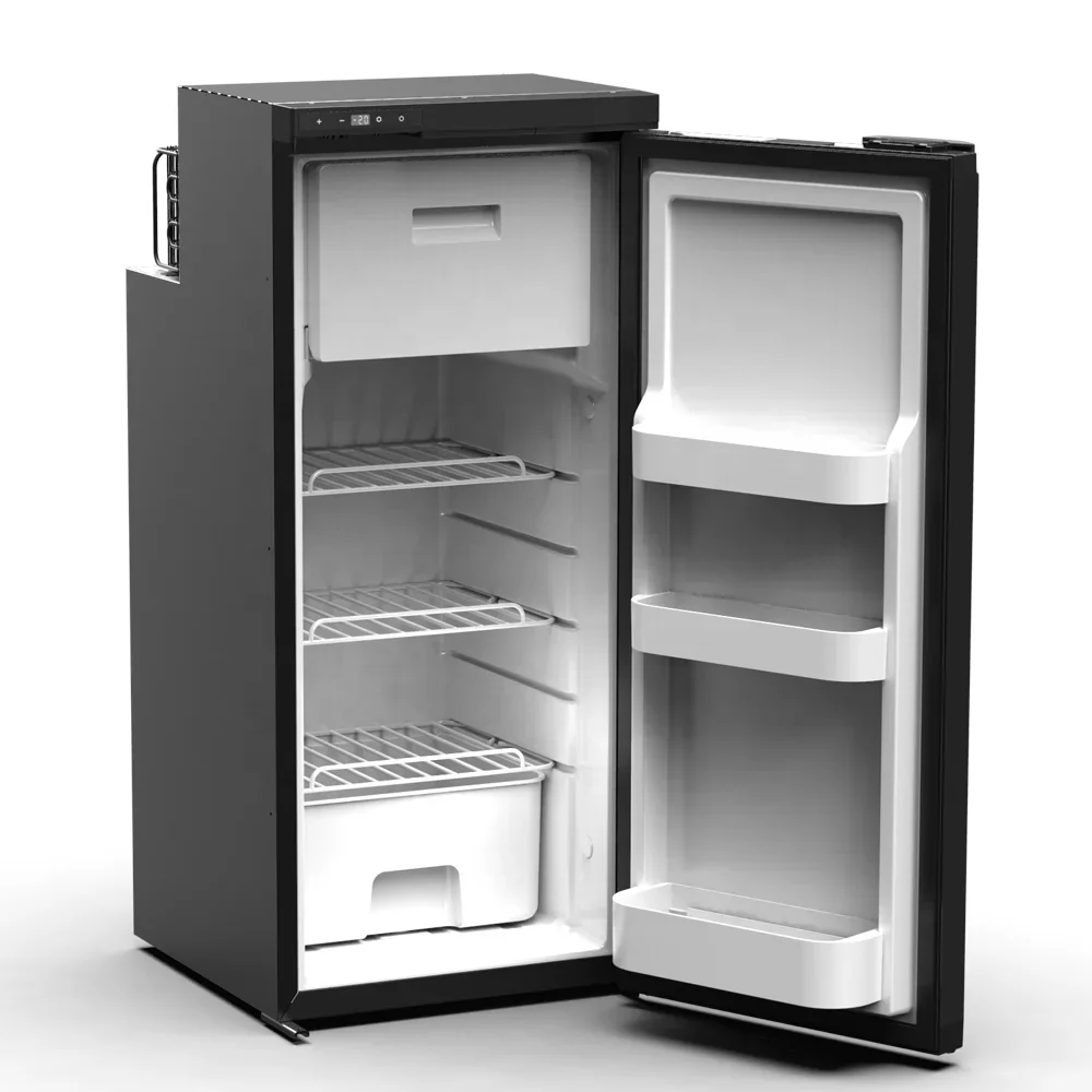 90L Caravan Upright Compressor Fridge 12V/24V RV Refrigerator Motorhome Camping Portable Freezer