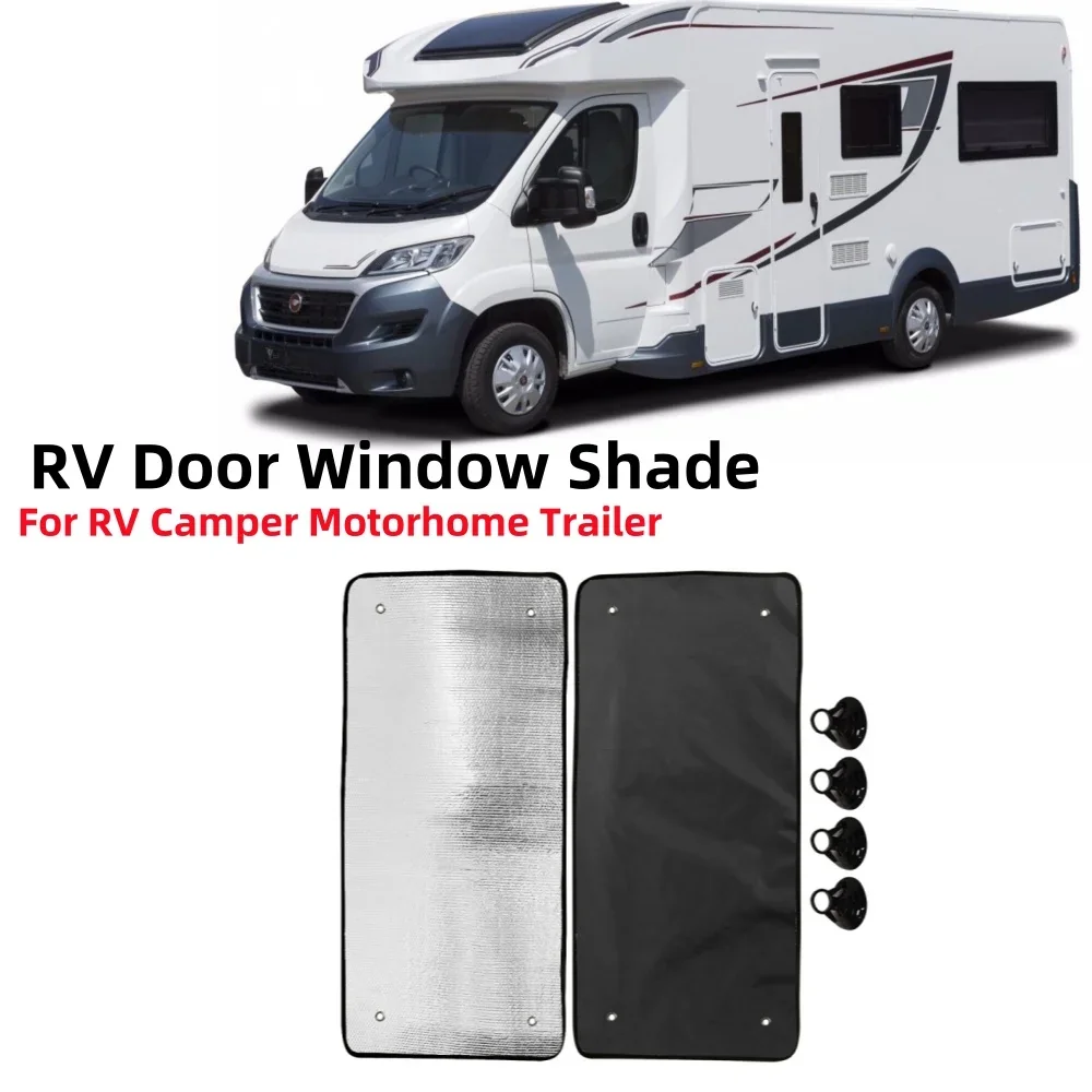 Caravan Door Window Sunshade UV Protection Motorhome Sunshield Cover for Camping