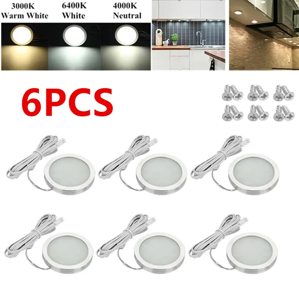 6PCS LED Camper Interior Lights Van Caravan Spot Lamps 12V Ceiling Lights RV Roof Reading Lamp Boat