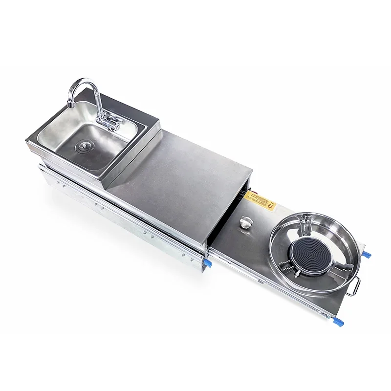 RV Pull-out Sink 304 Stainless Steel Electric Pulse Ignition Gas Stove External Kitchen Model 805 Let me know if you need help with any other product titles!