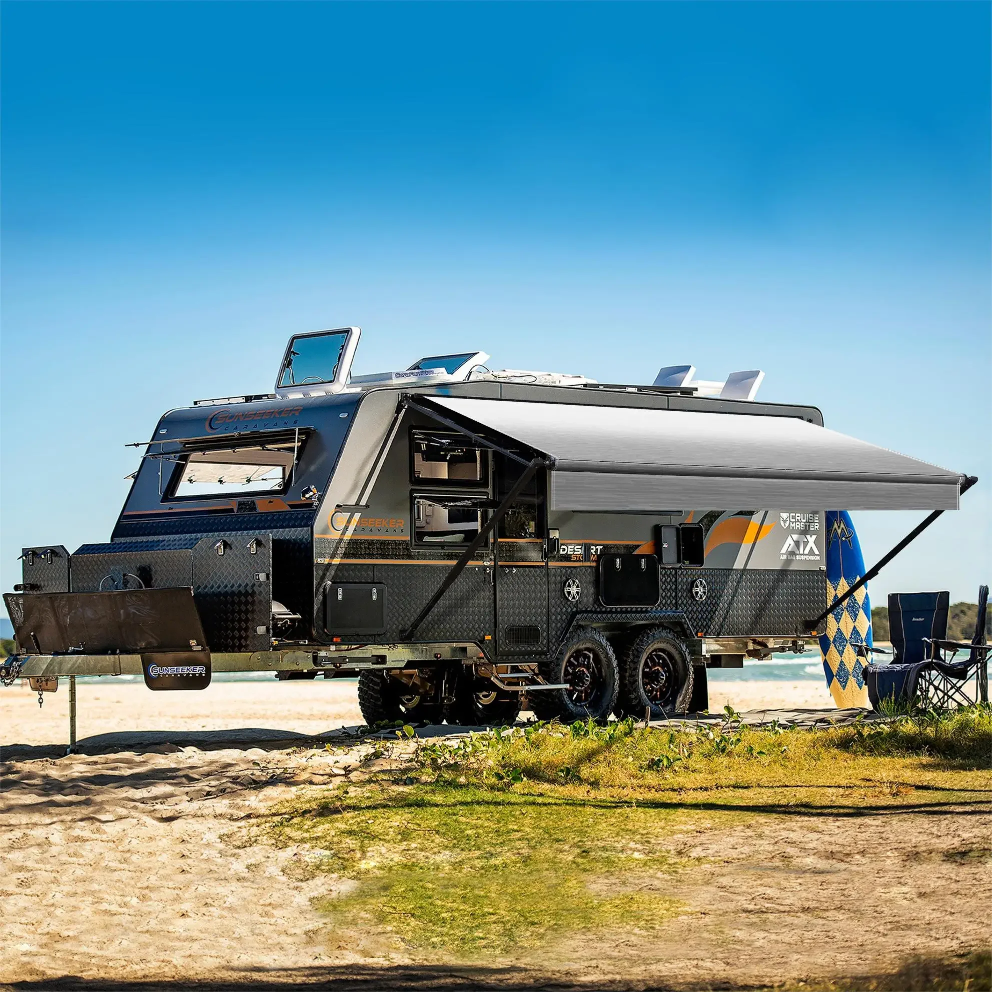 260W Powerful DC Brush Motor RV Awning Motor Kit For Truck Camper Fifth Wheel Travel Trailer Motorhome