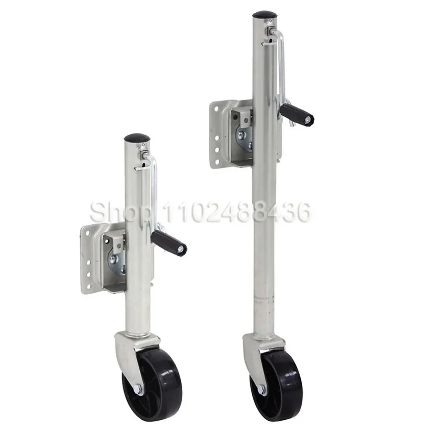 6 Inch Sidewind Round Swivel Trailer Jack, 540KG Capacity, Bolt-On Jockey Wheel for Boat & RV