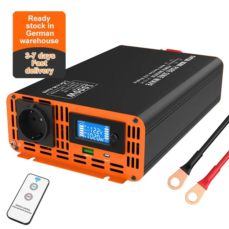 DATOUBOSS 1kW DC to AC Pure Sine Wave Inverter 12V/24V/48V to 120V/220V 1000W/1500W/2000W