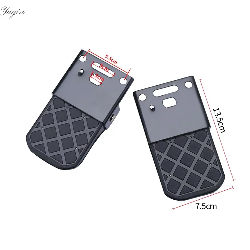 2PCS Folding Truck Bed Step Anti-Slip for Boat Trailer Bumper Pickup Truck Tailgate Campers RV Accessories