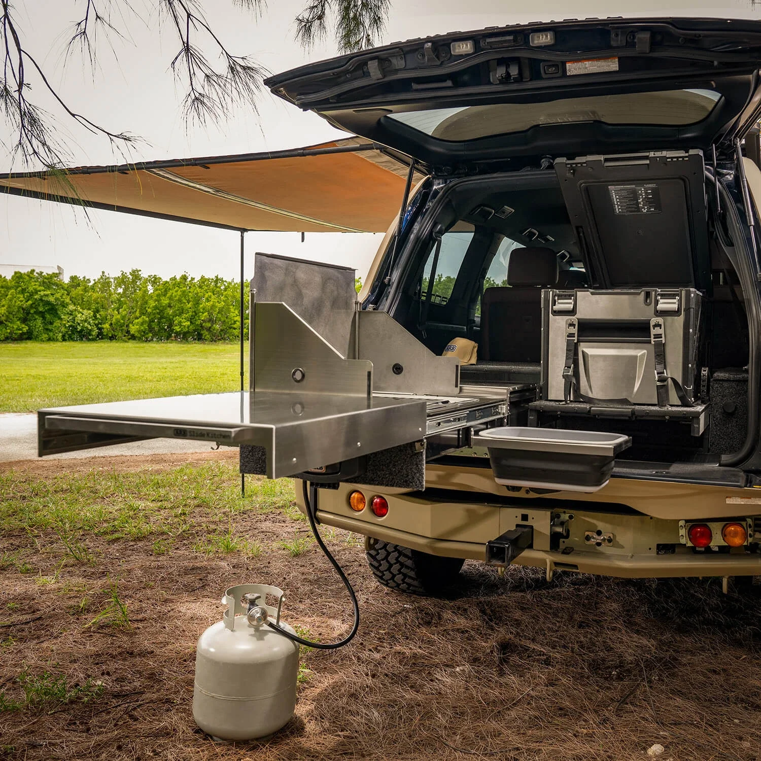 304 Stainless Steel Pull-Out RV/Camper Kitchen Slide Trailer Mobile Kitchen Accessory