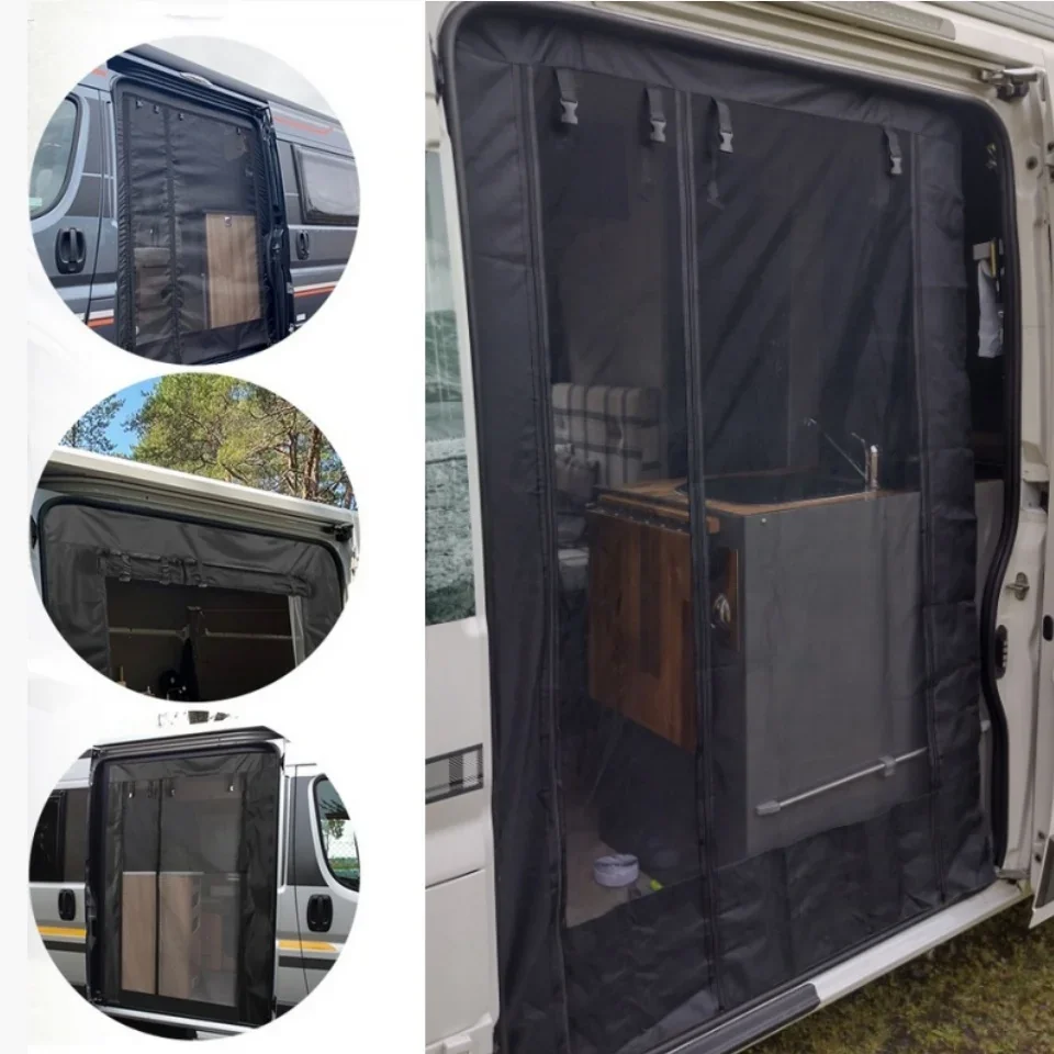 RV Camper Side Door Mosquito Net Curtain Anti-Bug Screen for Fiat Ducato/Peugeot Boxer/Citroen Relay (2006+)