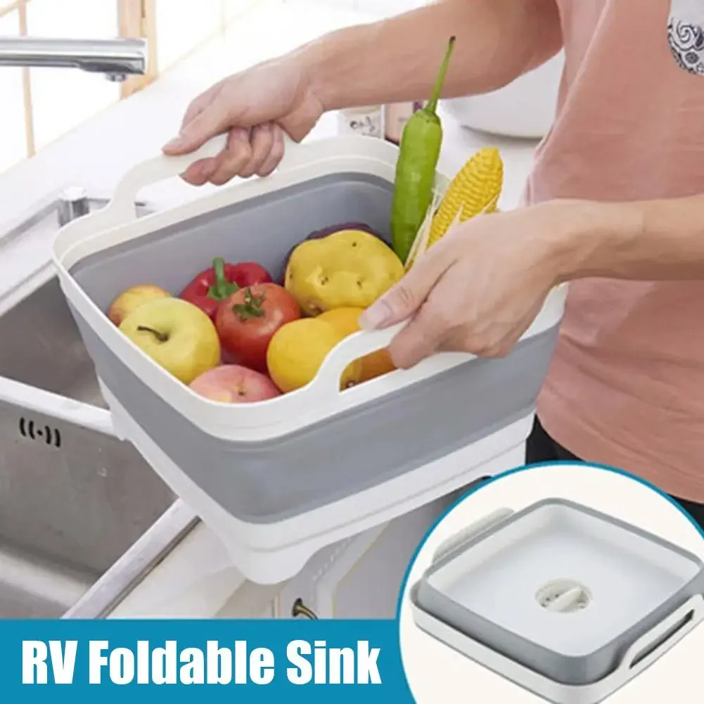 Folding Portable Wash Basin - 30L Capacity Outdoor Camping Utility Sink - W2Y8 Let me know if you need help with any other product titles!