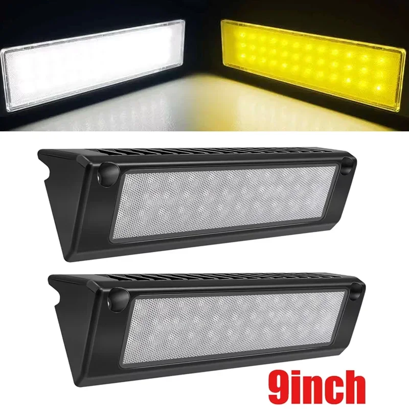 RV Porch Lights (2PCS) - 9-Inch, 54W Interior LED Light Strips for Campers, RVs, Boats, Trucks