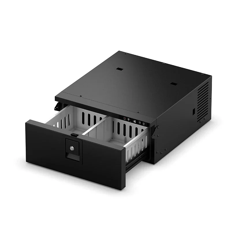 23L RV Refrigerator 12V/24V 55W Aluminum Alloy ABS Drawer-Type for RV Camping Cars AC 220V~240V