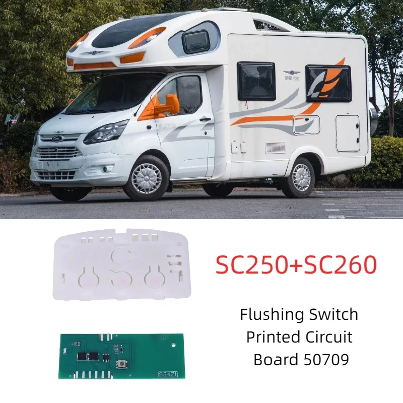 Printed Circuit Board for Thetford Cassette Toilets SC250, C250, C260 Flushing Switch (50709) Let me know if you need help with any other product titles!