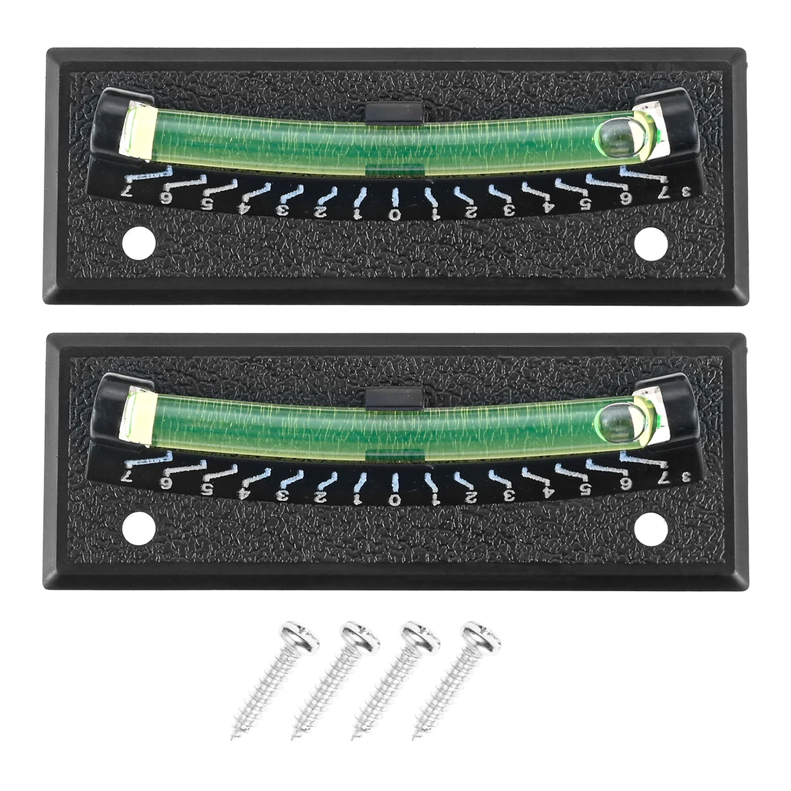 2 Pcs Trailer Bubble Level 95*35mm for RV, Camper, Truck, Off-Road Vehicle