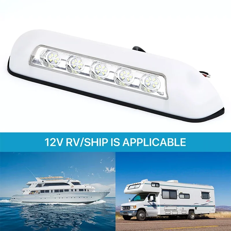 12V/24V RV LED Awning Porch Light - Waterproof Motorhome Caravan Van Camper Trailer Wall Lamp