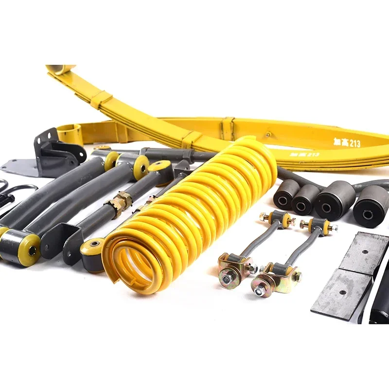 4x4 3" Lift Kit for Jeep XJ, Full Set Shock Absorber Suspension with Rear Block & Shock Springs for Jeep Cherokee XJ