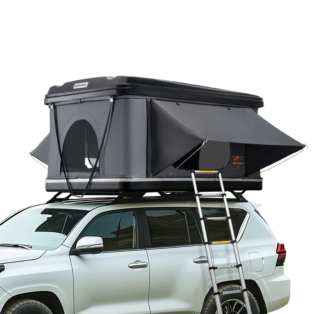 130x125CM Aluminum Alloy ABS Hard Shell Rooftop Tent Quick Opening Waterproof SUV Campervan Tent