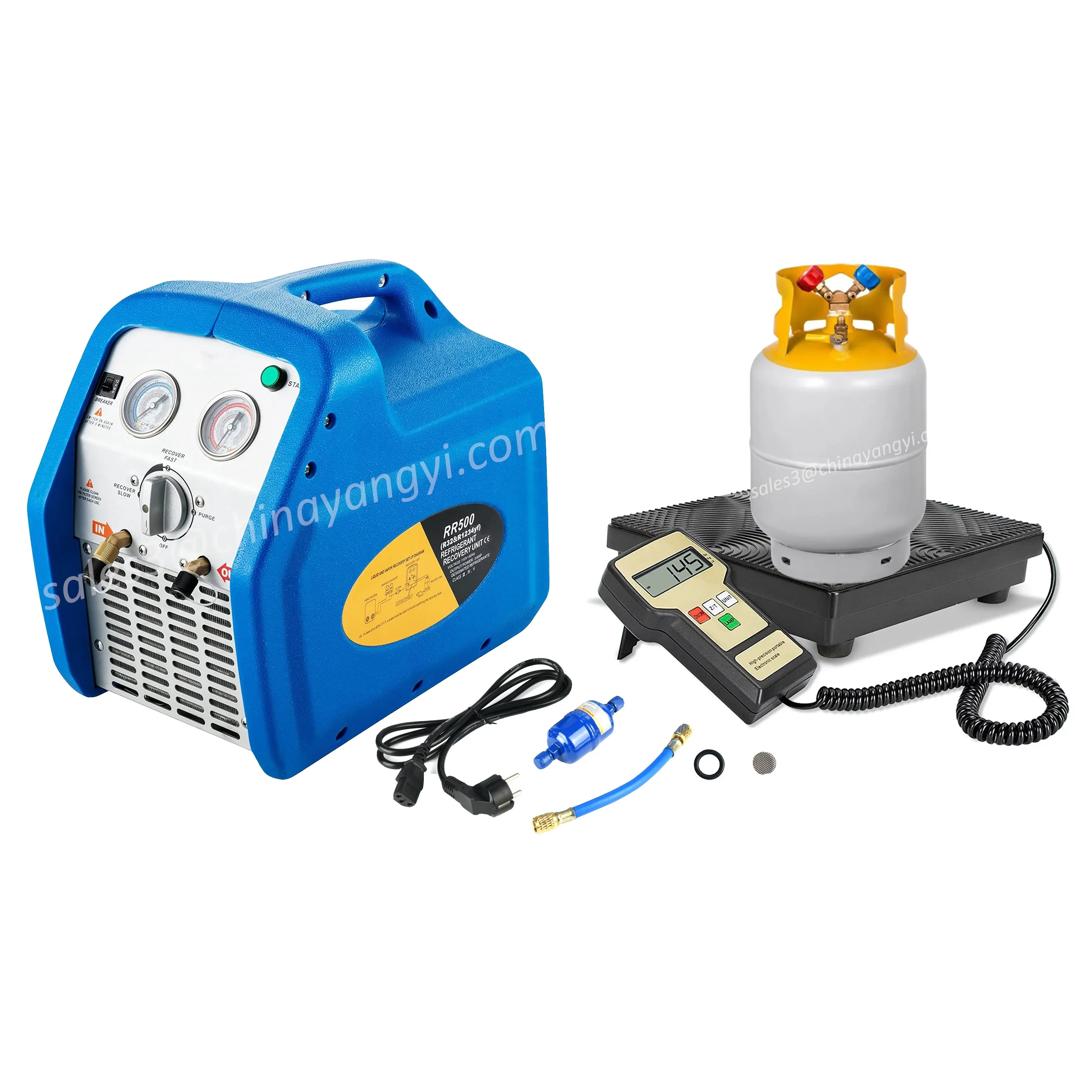 CE Certificate R22/R134/R410a Auto Refrigerant Recovery Machine with Dry Filter