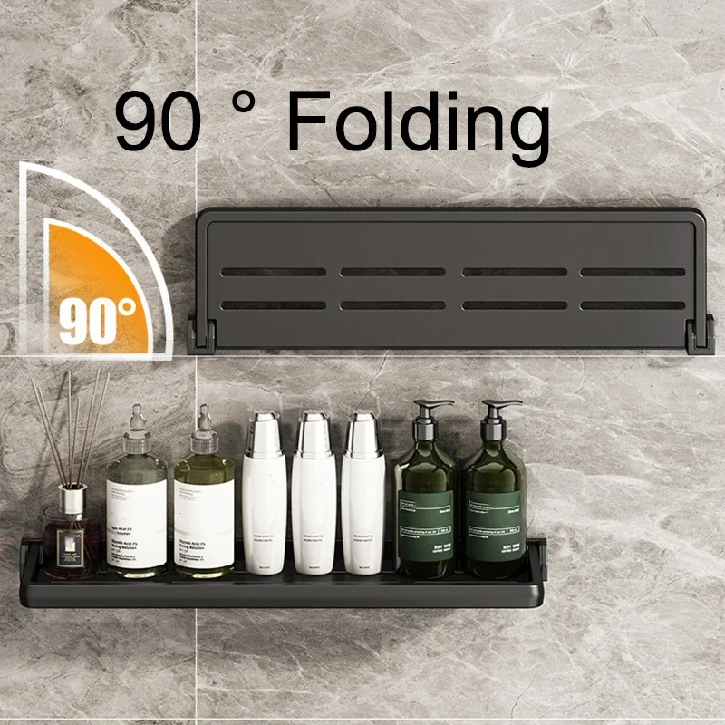 RV Foldable Shelf No Punch Drop-down Aluminum Folding Shelf for RV & Camper Wall Storage