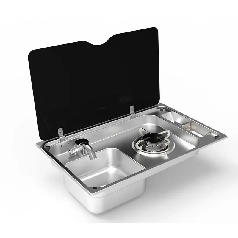 Rectangle Basin Sink & Stove Anti-Corrosive Single Bowl for RV Camper Truck Shops & Trailers