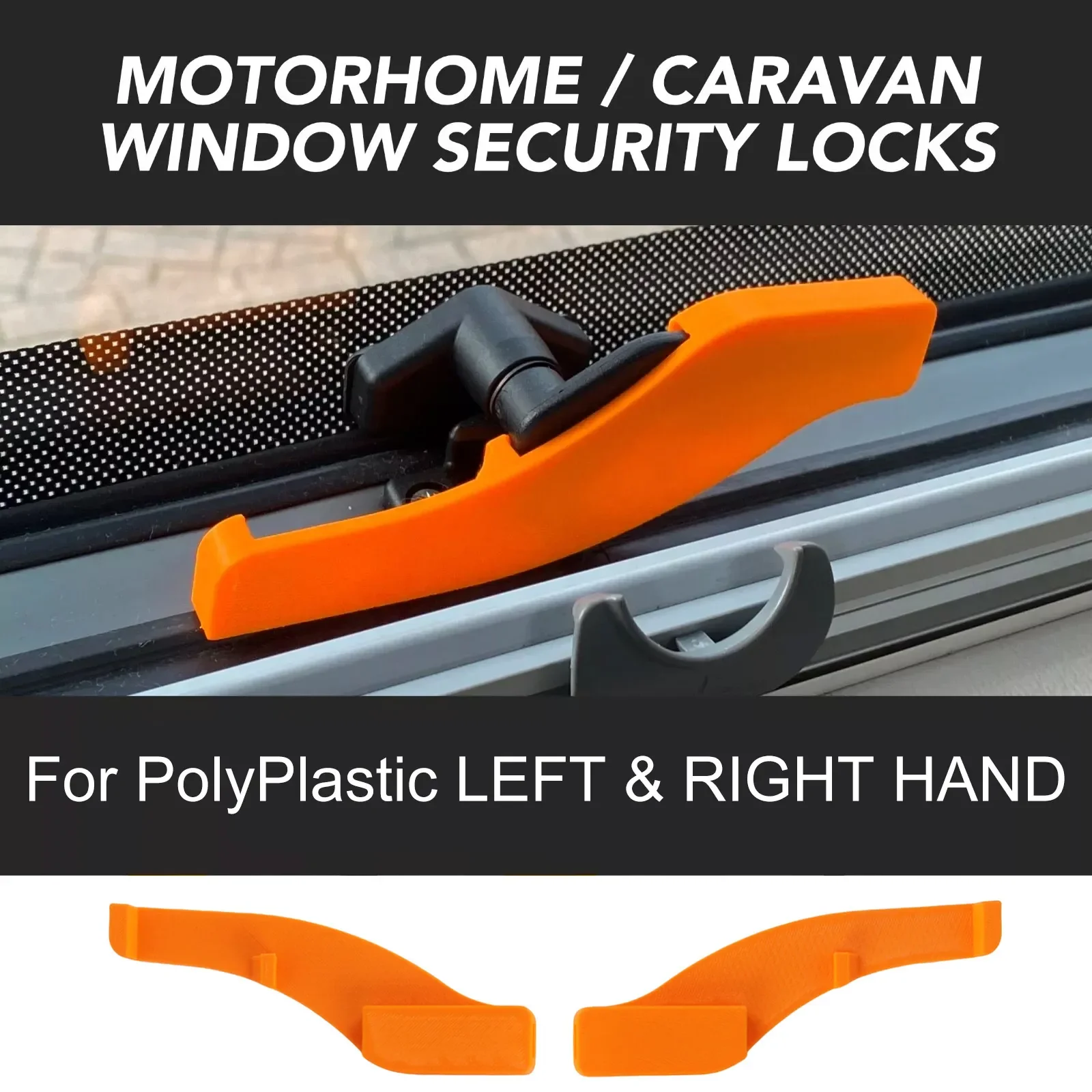 1Pcs Left/Right Hand Window Protection Lock Catch for PolyPlastic Caravan Motorhome RV Car