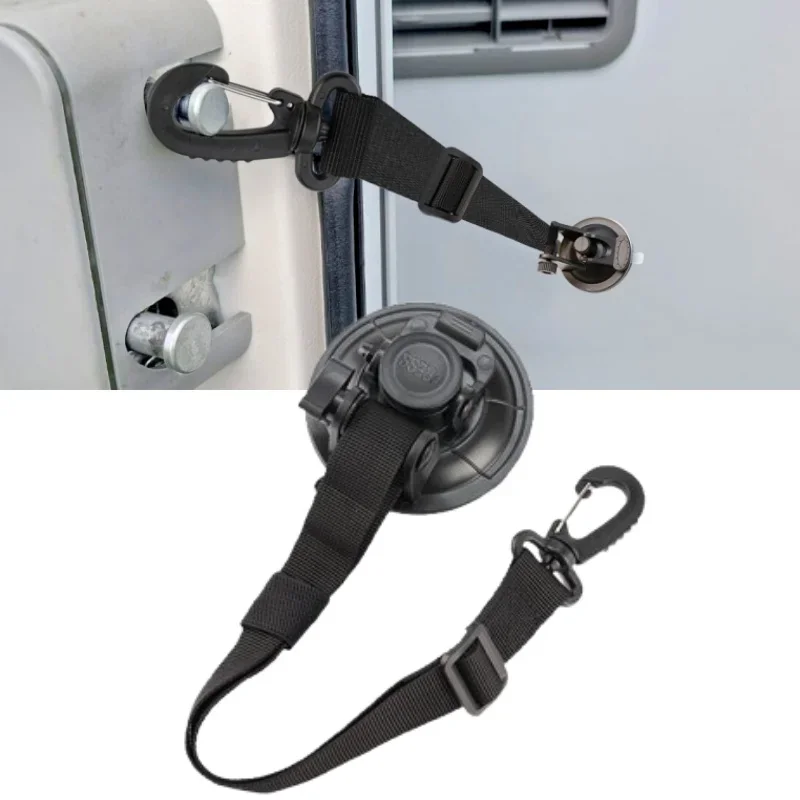 Caravan Door Retainer Strap, Polyamide & Plastic, Windproof Stopper for Motorhome Doors Secure Holding Safety Accessory