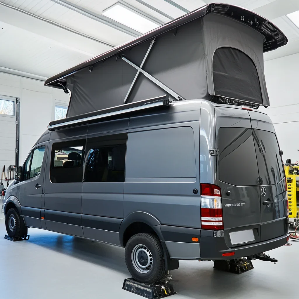 Sprinter Van Accessories Rooftop Tent Hard Shell 4 Person Camper Van Equipment