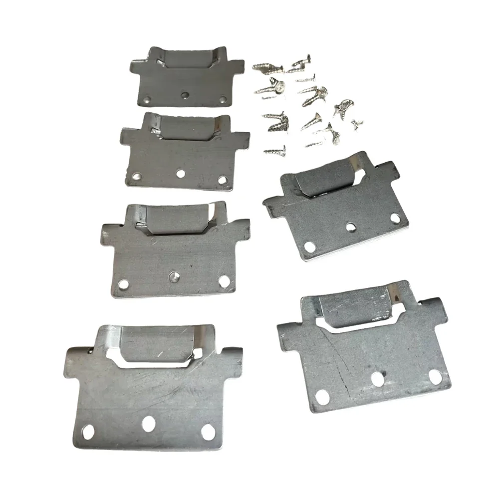 6PCS Camper Mounting Brackets with Fitting Screws for Skorva, Trysil, Hemnes, Malm, Brimnes Beds - Outdoor Camping Caravan Accessories