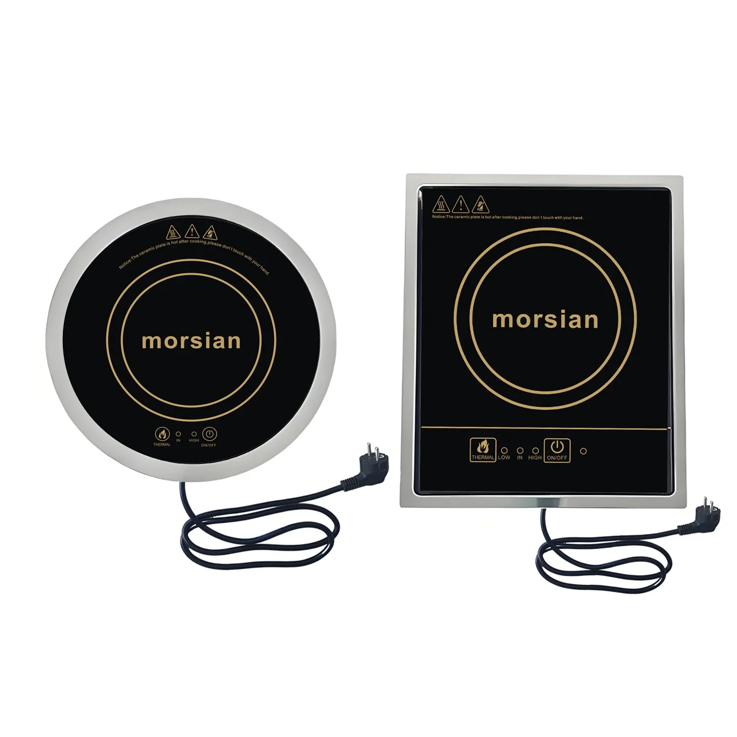 BAF-C06 Electric Cooker Induction Cooker Embedded 220V with Square/Round Frame for RV, Campervan, Yacht & Motorhome