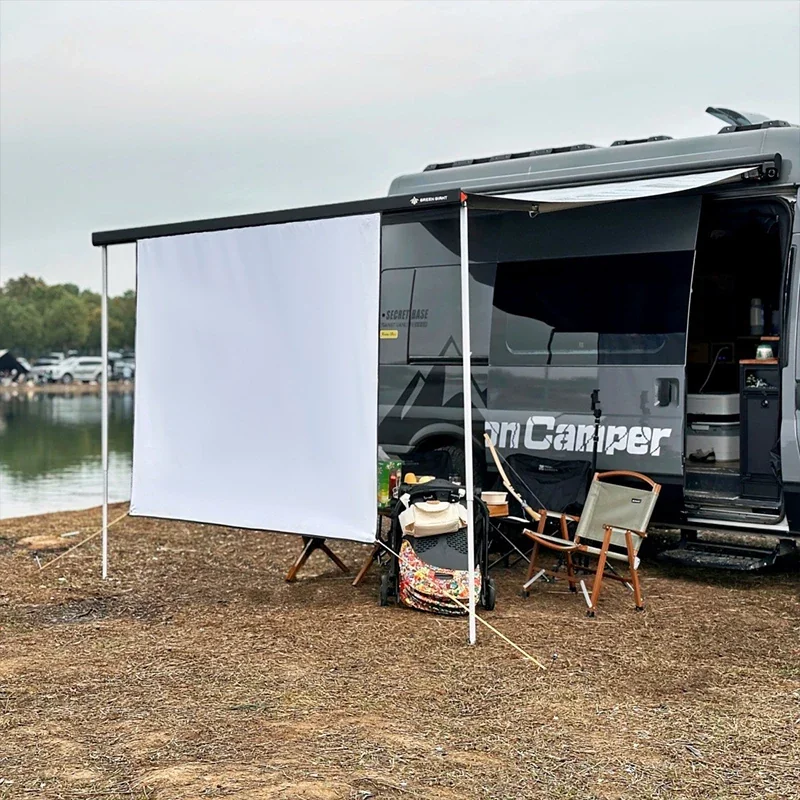 Waterproof Folding Awning Projection Screen for Fiamma/Dometic Awnings, Caravan & Motorhome